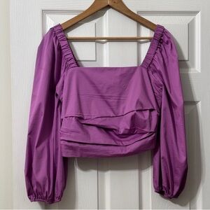 VERONICA BEARD Kayla Puff-Sleeve Top